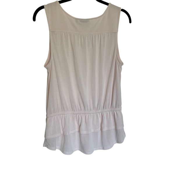 Apt. 9 Soft Pink Sleeveless Ruffle Top - Picture 2 of 6